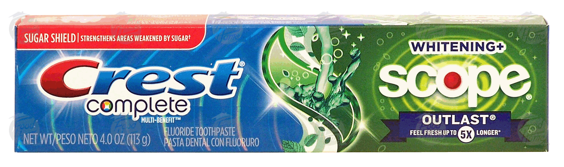 Crest complete multi-benefit flouride toothpaste, whitening+scope, mint Full-Size Picture